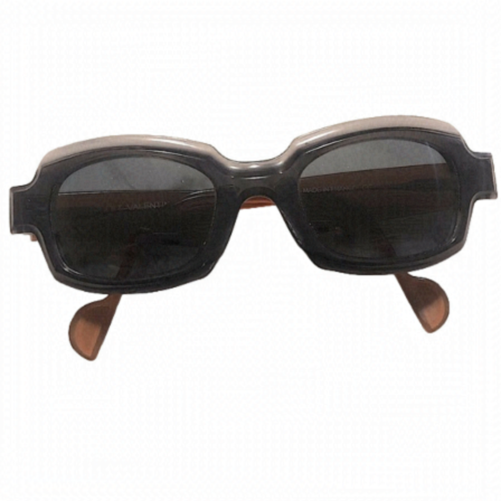 Rare Anne Et Valentin So Sweet 1203 Sunglasses Brown Black & Opaque Grey Vintage